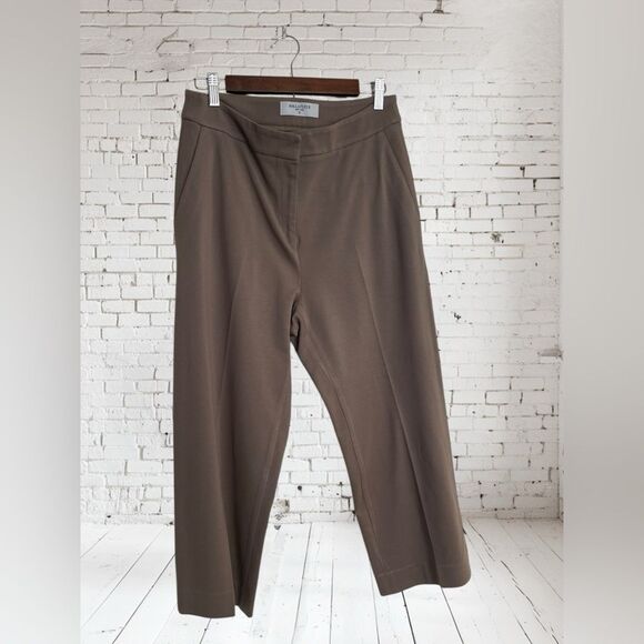 MM Lafleur Brown/Tan Wide Leg Pants Size 12 - Picture 1 of 6